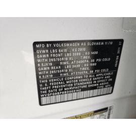 2011-17 VOLKSWAGEN TOUAREG Rear Right Passenger Trunk Hatch Panel Cover Tri 2011-17 VOLKSWAGEN TOUAREG Rear Right Passenger Trunk Hatch Panel Cover Tri