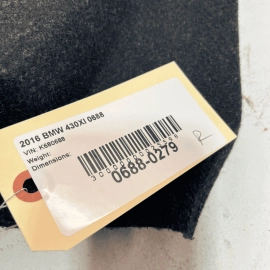 2017 - 2020 BMW 430Xi  REAR PASSENGER SIDE TRUNK STORAGE COMPARTMENT CARPET