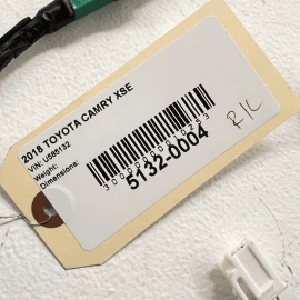 Rear Left Driver Side Door Wire Wiring Harness OEM TOYOTA CAMRY XSE 2018-20