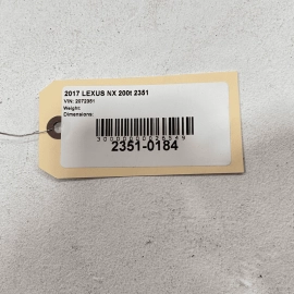 2015-2017 LEXUS NX200T ENGINE IGNITION START STOP SWITCH BUTTON OEM
