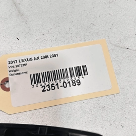 2015-2017 LEXUS NX200T REAR CENTER SEAT BELT SEATBELT ROOF TRIM COVER OEM