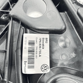 VOLKSWAGEN TOUAREG REAR LEFT DOOR WINDOW REGULATOR & CARRIER OEM 2011 - 201