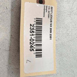 2015-2021 LEXUS NX200T NX300H LEFT DRIVER SIDE LOWER STOP TAILGATE LIFTGATE
