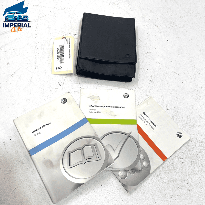 2012 Volkswagen Touareg Owners Manual With Case OEM