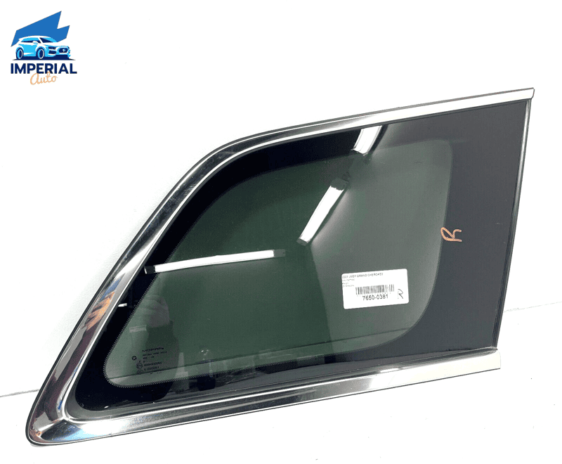 JEEP GRAND CHEROKEE 2017-2021 REAR RIGHT PASSENGER SIDE QUARTER WINDOW GLAS