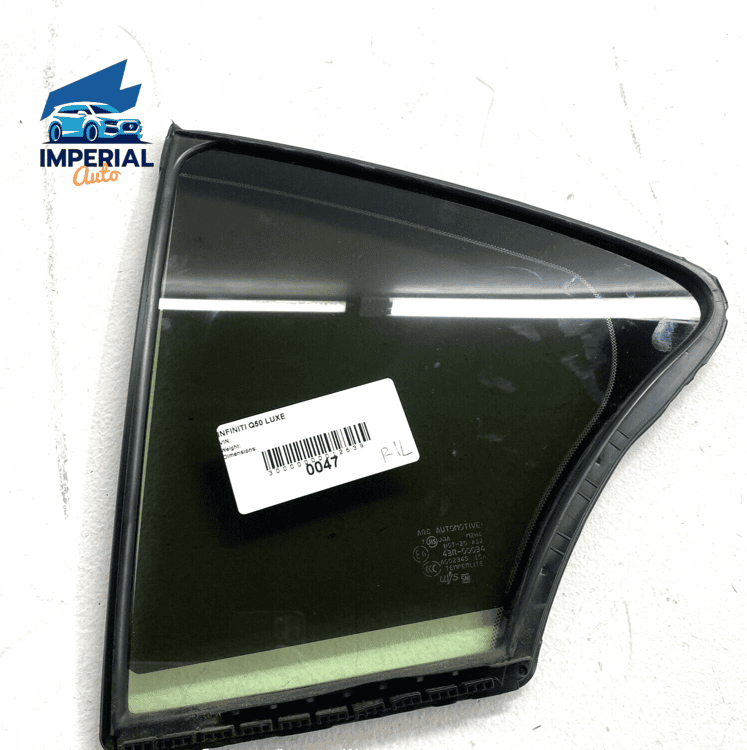 2017 - 2020 INFINITI Q50 REAR LEFT DRIVER DOOR QUARTER FIXED WINDOW GLASS O