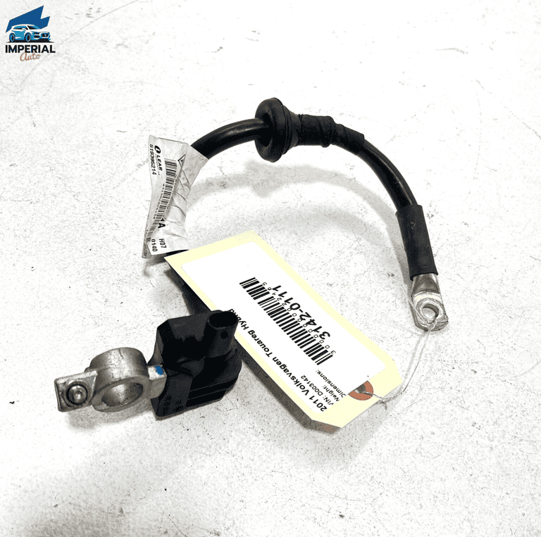 2011 - 2013 VOLKSWAGEN TOUAREG NEGATIVE BATTERY CABLE WIRE W/ SENSOR OEM 2011 - 2013 VOLKSWAGEN TOUAREG NEGATIVE BATTERY CABLE WIRE W/ SENSOR OEM