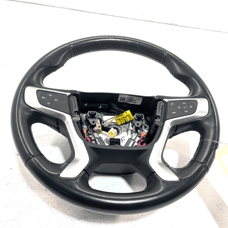 DEFECT 18-19 GMC TERRAIN LEATHER STEERING WHEEL ASSEMBLY W/ SWITCH BUTTON O