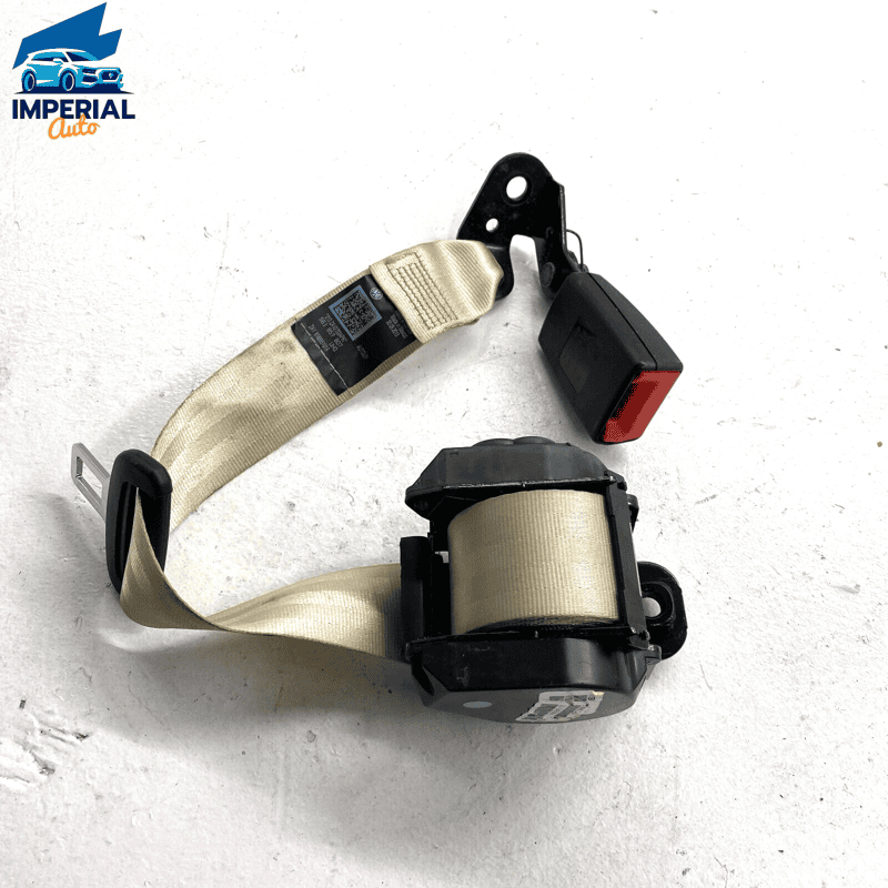 2012-19 VW Volkswagen Passat Rear Center Seat Belt SeatBelt Retractor  Beig
