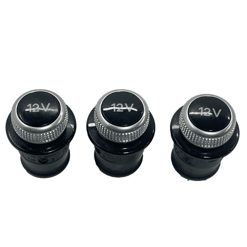 2017-2019 AUDI Q7 12 VOLT ACCESSORY POWER OUTLET COVER PLUG 3 PCS OEM