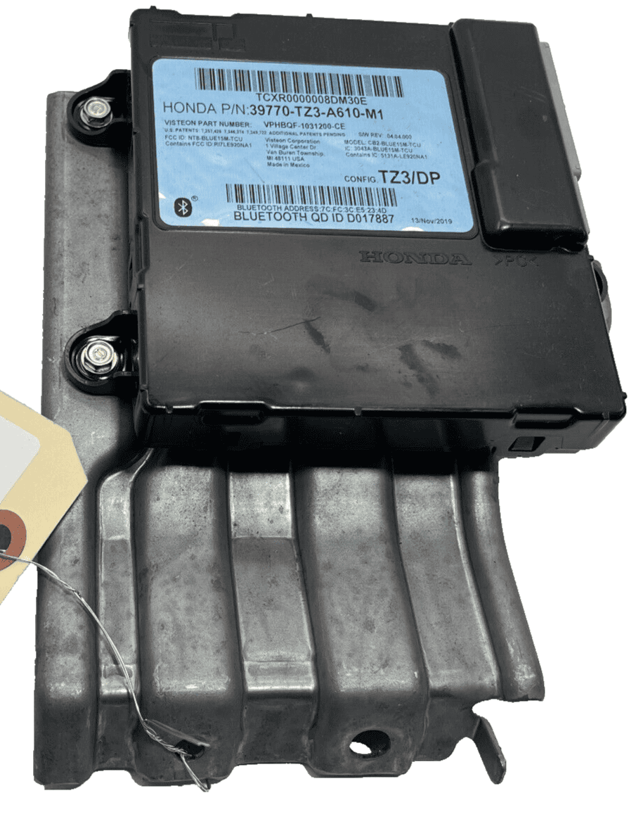 18-20 ACURA TLX BLUETOOTH COMMUNICATION TELEMATICS CONTROL MODULE & BRACKET