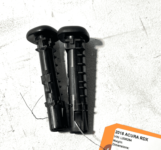 2013-14-2018 ACURA RDX FRONT LEFT SIDE SEAT HEADREST GUIDE SLEEVES OEM SET