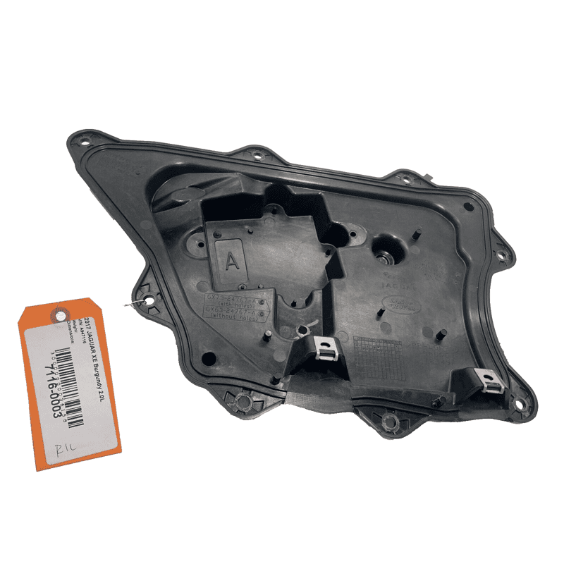 2017-20 JAGUAR XE REAR DRIVER SIDE DOOR INNER PANEL COVER TRIM WATER SHIELD