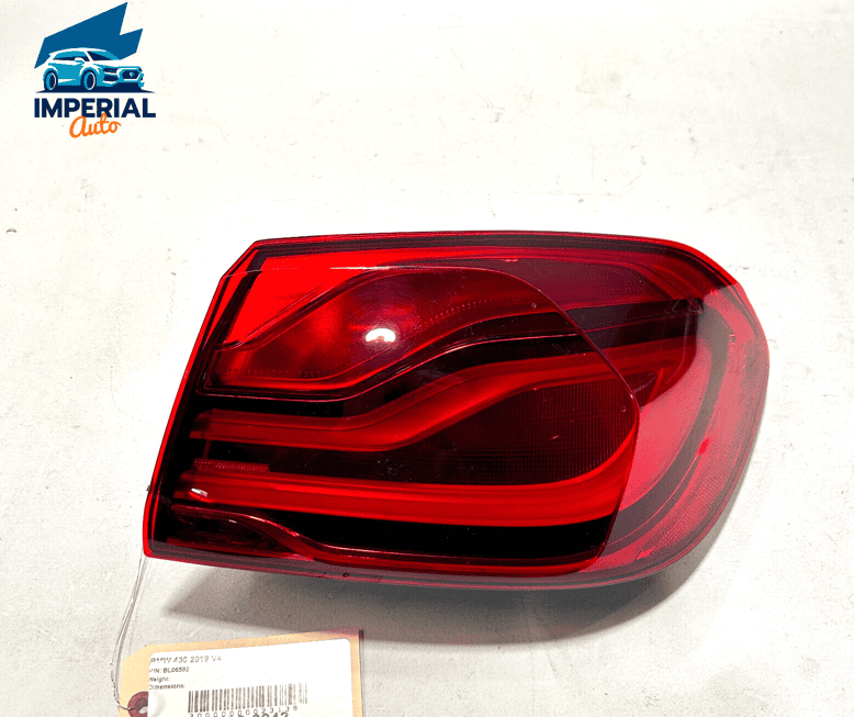 2018 - 2020 BMW 430I REAR RIGHT PASSENGER SIDE TAILLIGHT OUTER IN SIDE PANE