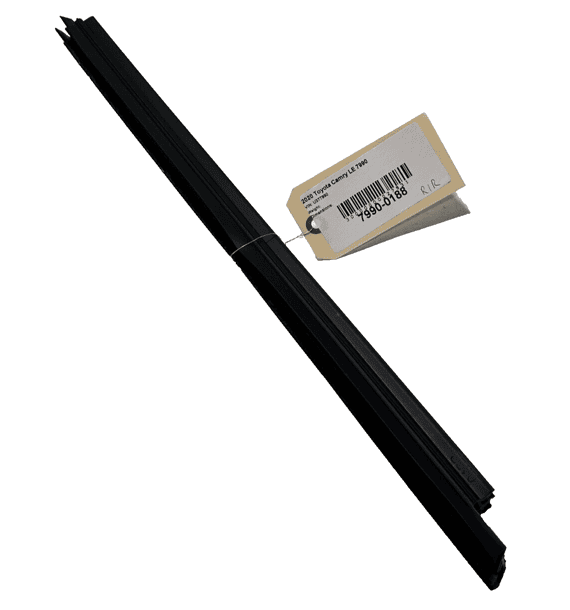 18-23 TOYOTA CAMRY REAR RIGHT PASSENGER DOOR WINDOW INNER WEATHERSTRIP SEAL