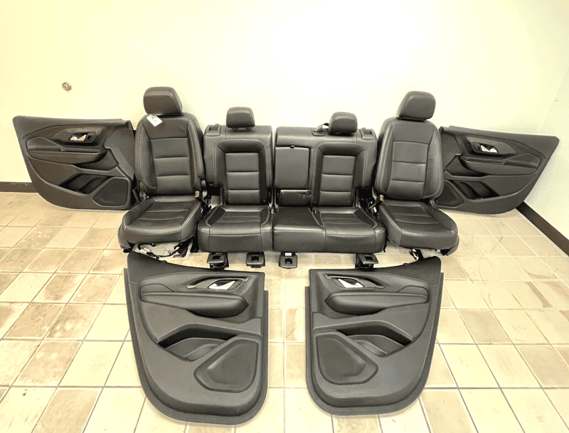 2018-2023 GMC Terrain SLT Seats & Door Panels Full Set Leather Jet Black OE
