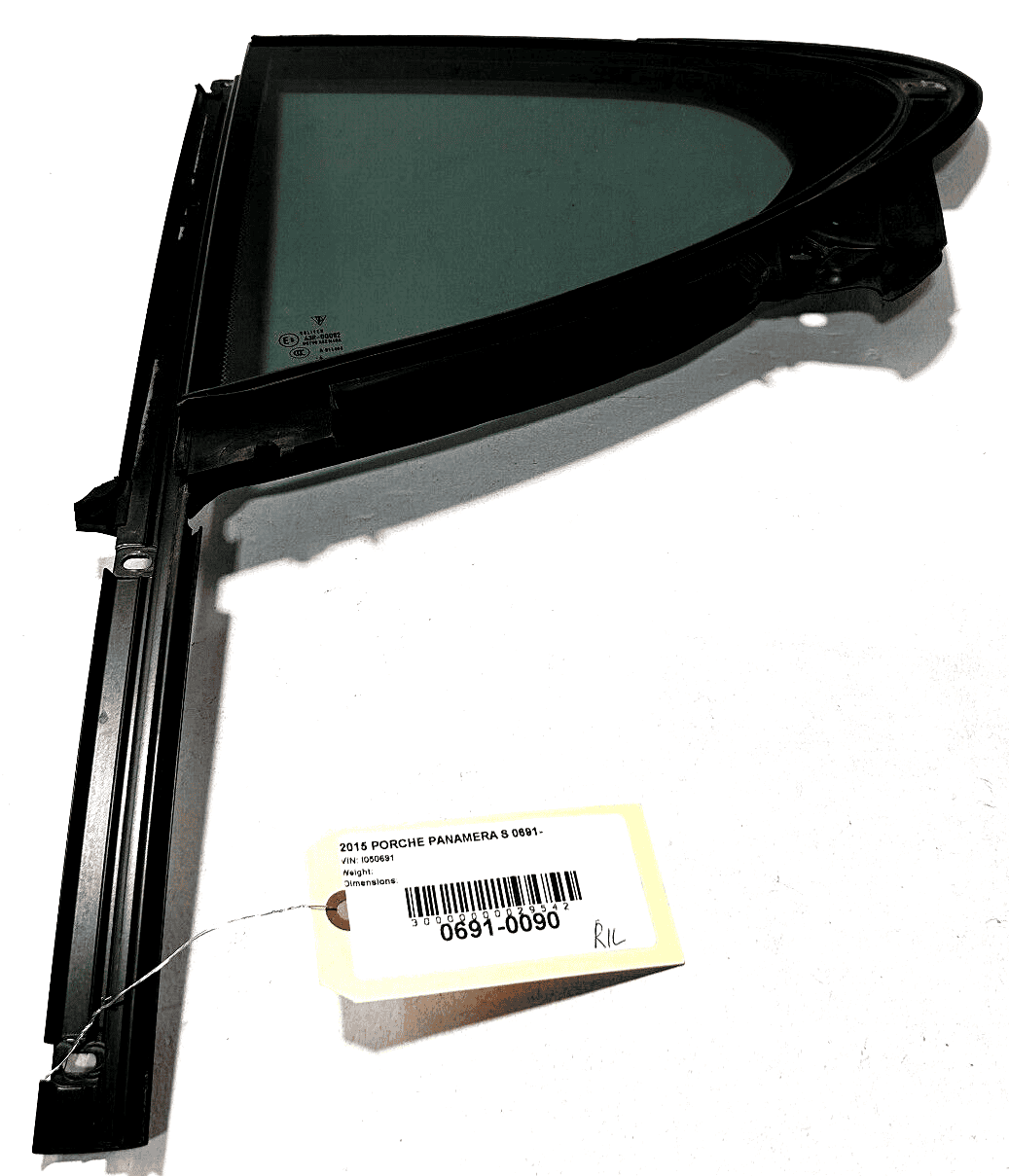 2010-2016 Porsche Panamera Rear Left Driver Side Door Window Quarter Glass 