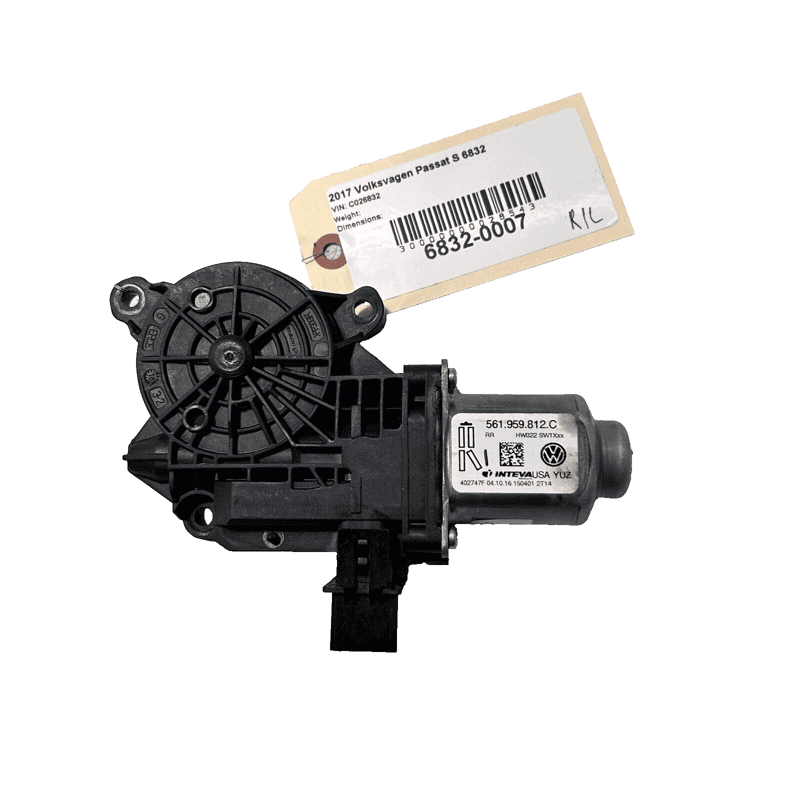 VOLKSWAGEN PASSAT 2012-2022 REAR PASSENGER SIDE DOOR WINDOW REGULATOR MOTOR