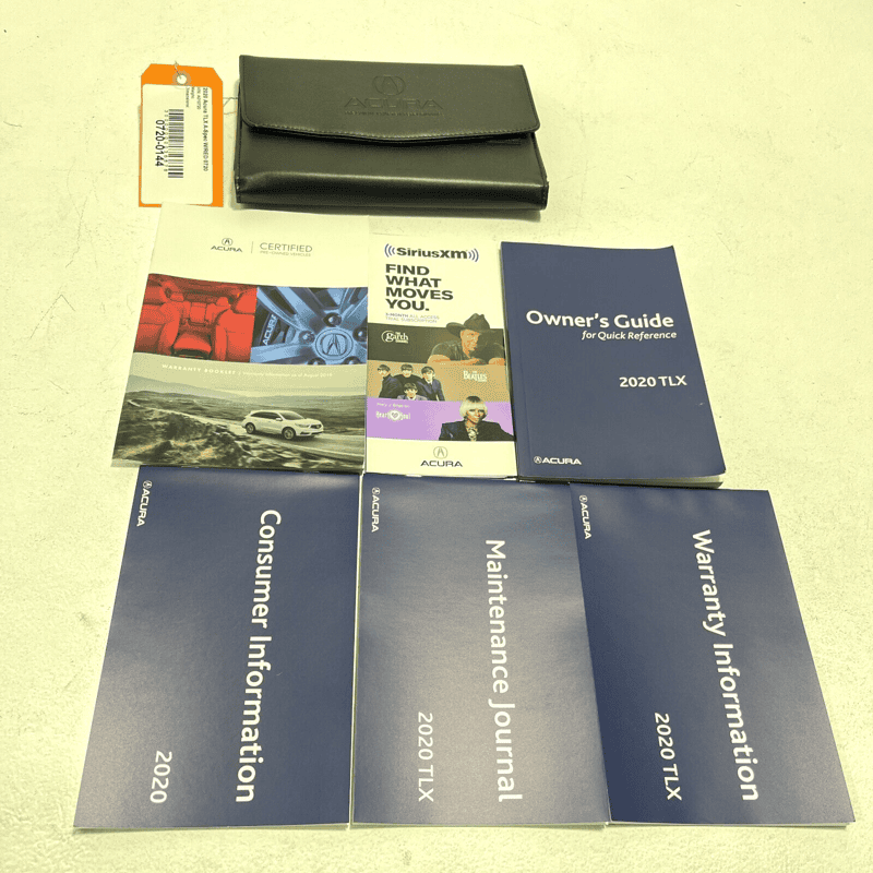 2020 ACURA TLX A-SPEC OWNER'S MANUAL GUIDE SET BOOK W/ CASE OEM