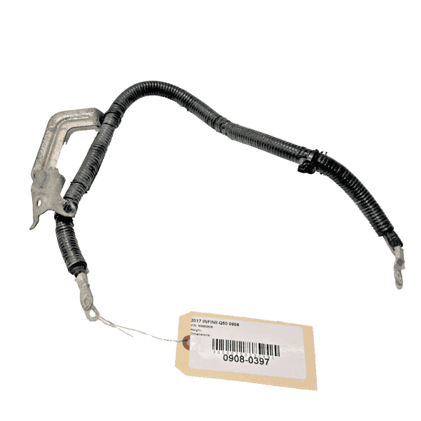 2017 Infiniti Q50 2.0L Battery Ground Cable Wire W/ Bracket OEM