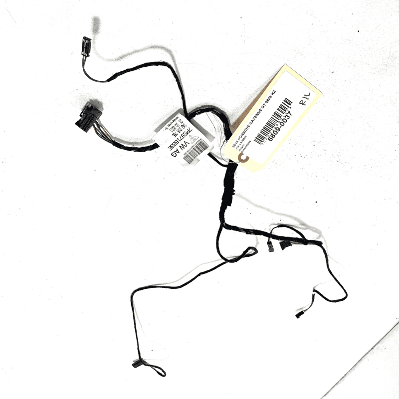 Porsche Cayenne 11-18 Rear Driver Side Door Wire Plug Harness Loom Cable OE