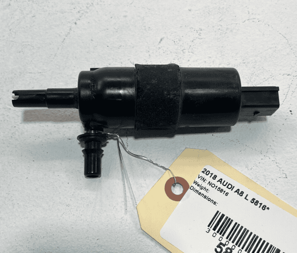 2011-2018 AUDI A8 WINDSHIELD WIPER WASHER RESERVOIR TANK FLUID PUMP FRONT O