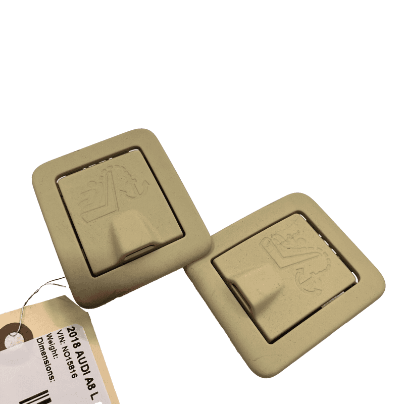 AUDI A8 QUATTRO 2011-2018 REAR SEAT CHILD RESTRAINT HOOK CAP COVER OEM SET 