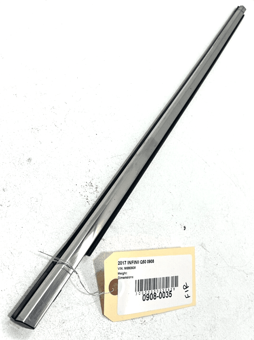 INFINITI Q50 2014-20 FRONT RIGHT PASSENGER DOOR WINDOW OUTSIDE BELT MOLDING