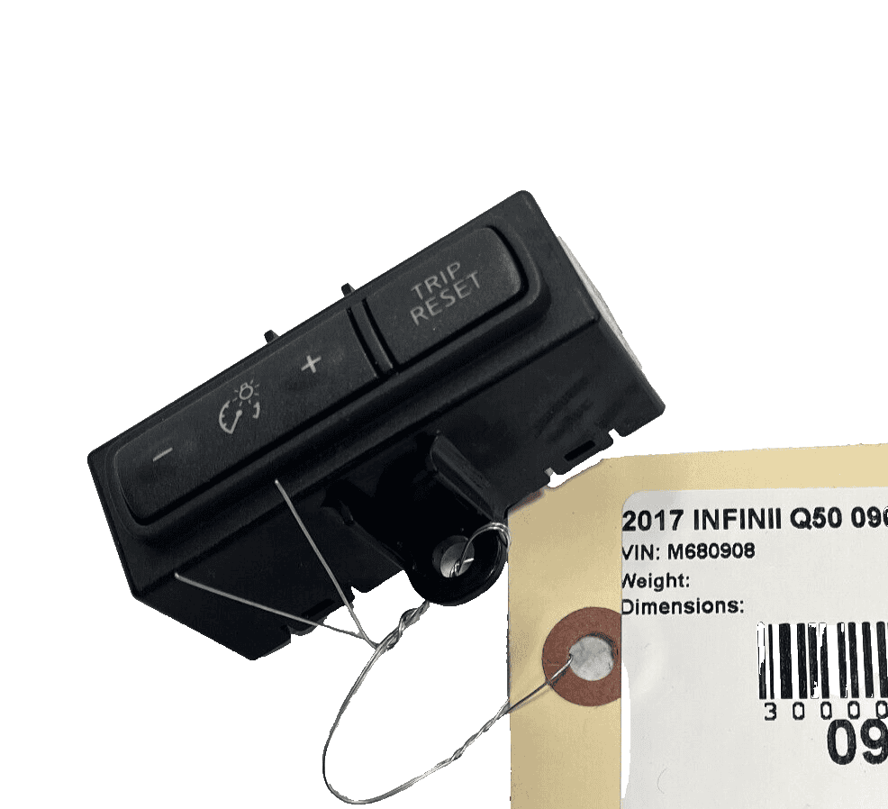 2014-2019 INFINITI Q50 INSTRUMENT PANEL CLUSTER TRIP RESET & DIMMING SWITCH