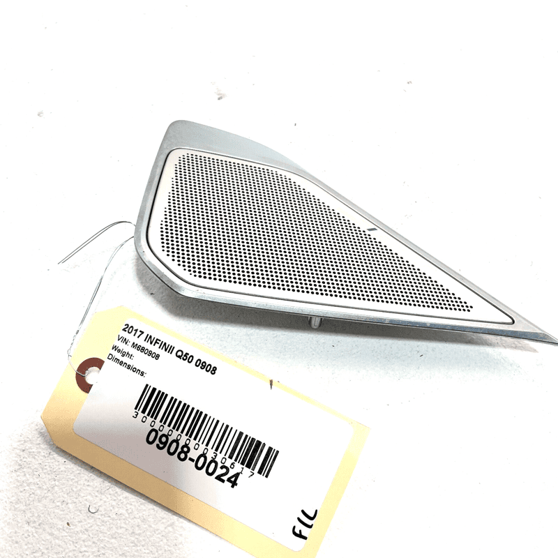 2017 INFINITI Q50 FRONT LEFT DRIVER DOOR PANEL SPEAKER COVER GRILLE OEM