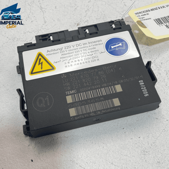 2007-2010 Mercedes S550 S600 Front Left or Right Seat Contour Control Modul