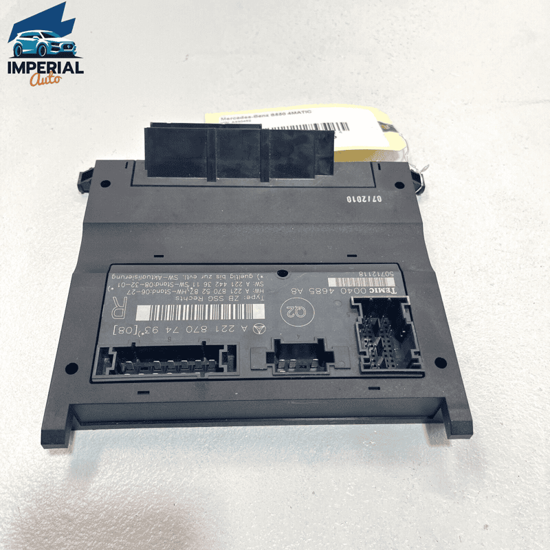 07-13 MERCEDES S550 W221 Front Passenger Side Under Seat Control Unit Modul