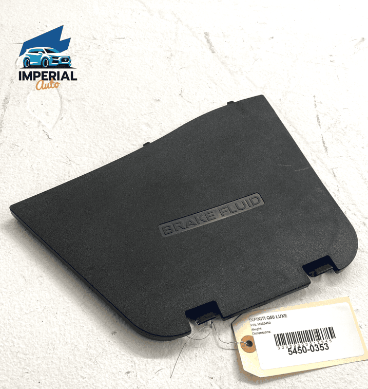 2014 - 2020 INFINITI Q50 FRONT DRIVER SIDE COWL BRAKE FLUID ACCESS COVER LI