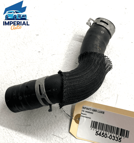 2016-2020 INFINITI Q50 3.0L ENGINE UPPER RADIATOR COOLANT HOSE TUBE PIPE OE