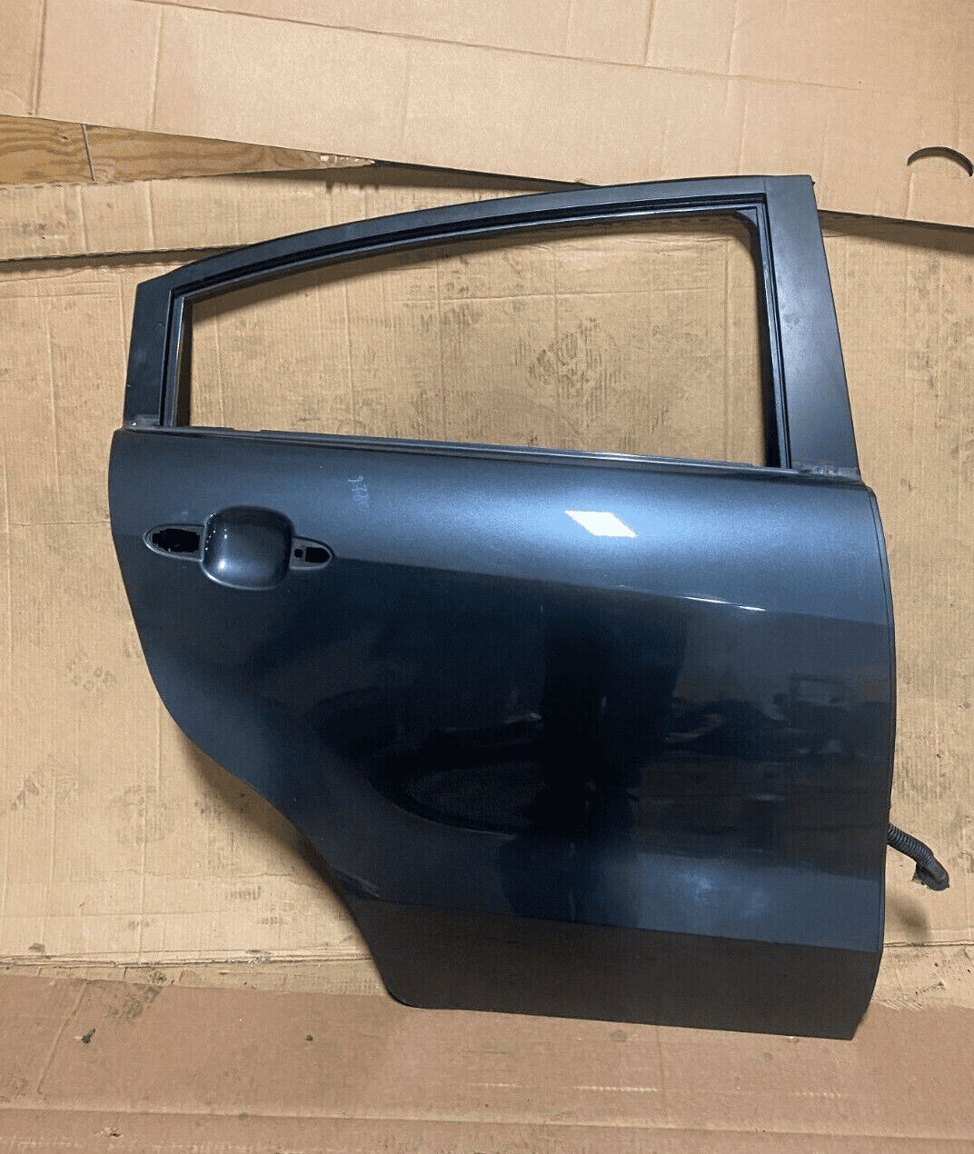 GENUINE 12-17 KIA RIO Rear Right Passanger Door Bare Shell Dark Gray OEM