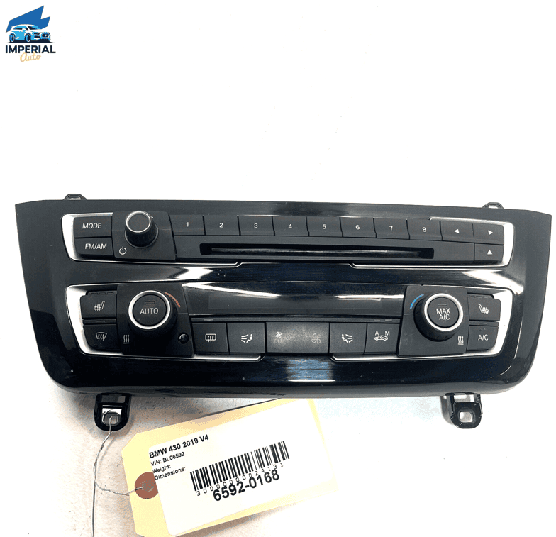 Radio & AC Heater Climate Control Switch OEM 2014-2019 BMW F36 Gran Coupe