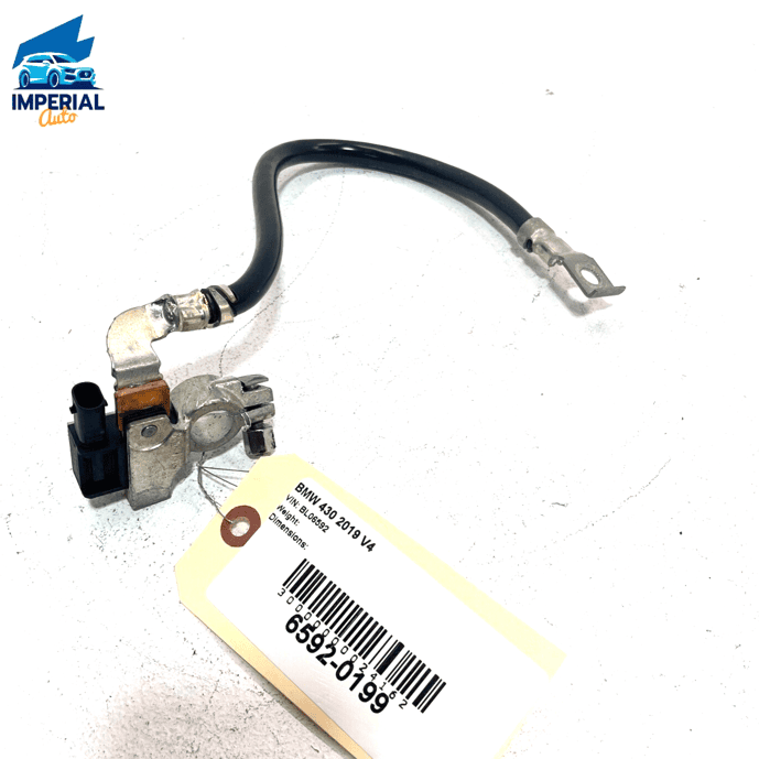2017-2020 BMW 430I F36 NEGATIVE BATTERY CABLE GROUND TERMINAL IBS W/ SENSOR 2017-2020 BMW 430I F36 NEGATIVE BATTERY CABLE GROUND TERMINAL IBS W/ SENSOR