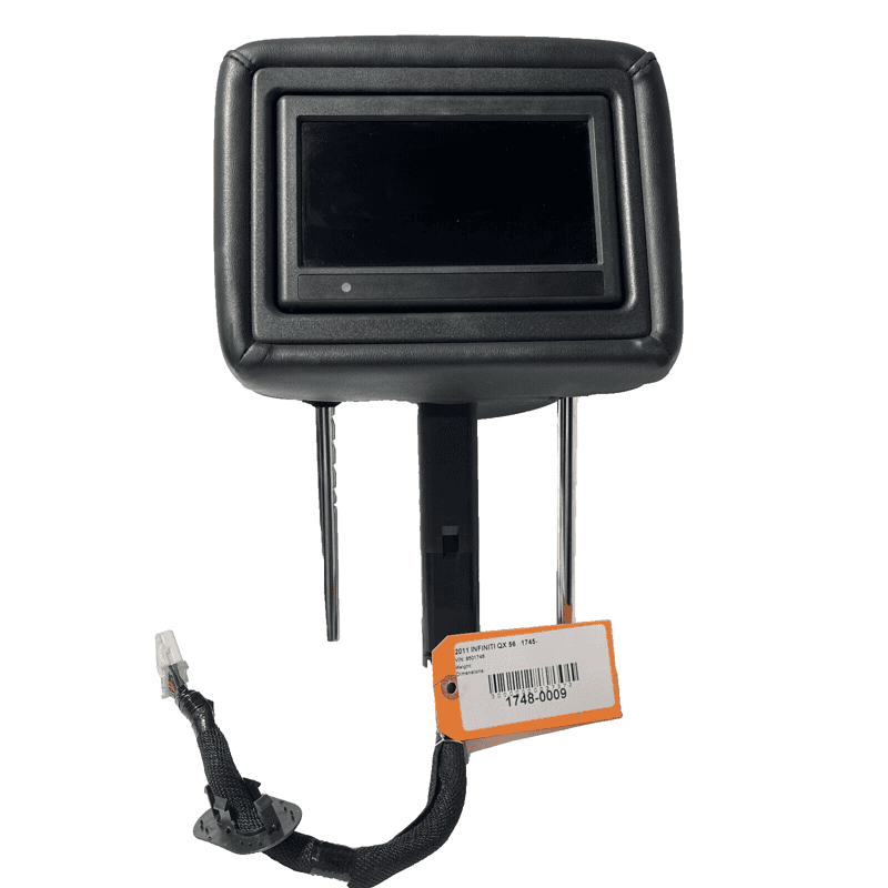 2011 - 2017 NFINITI QX56 QX80 FRONT SEAT HEADREST WITH TV DVD SCREEN OEM