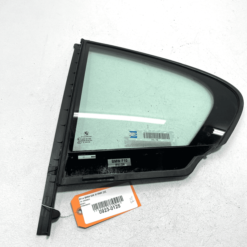 Rear Left Window Vent Glass BMW 535iX 2011-2016 OEM