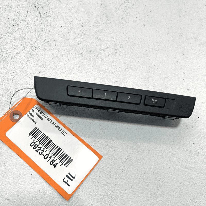 Front Left / Driver Seat Memory Control Switch BMW 535iX 2011-2016 OEM