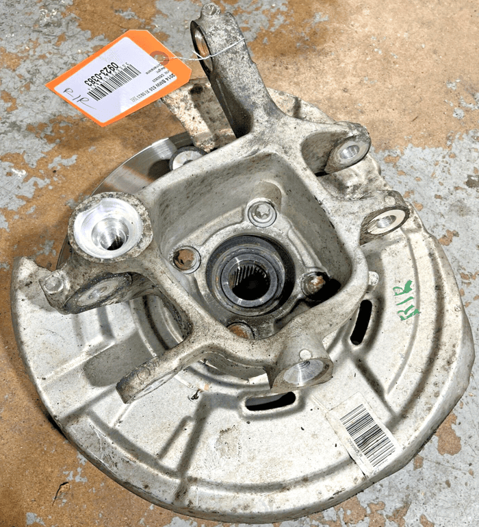 2011-16 BMW 535i REAR PASSENGER SIDE SPINDLE KNUCKLE HUB BEARING BRAKE DISC