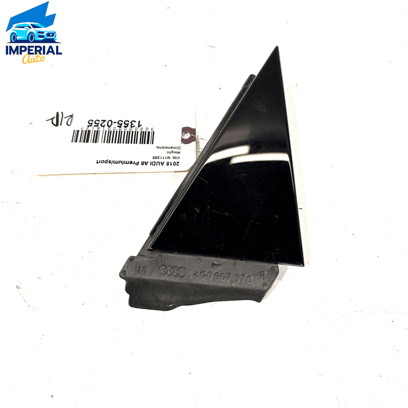 2012-18 AUDI A6 REAR PASSENGER DOOR WINDOW CORNER MOLDING COVER TRIM & SEAL