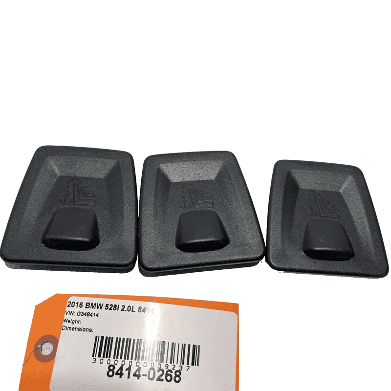 11-16 BMW 528I F10 REAR SECOND 2ND ROW CHILD SEAT LATCH COVER TRIM OEM SET 