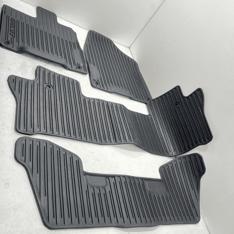 2018 HONDA PILOT All Weather Season Floor Mat Full Set Rubber OEM