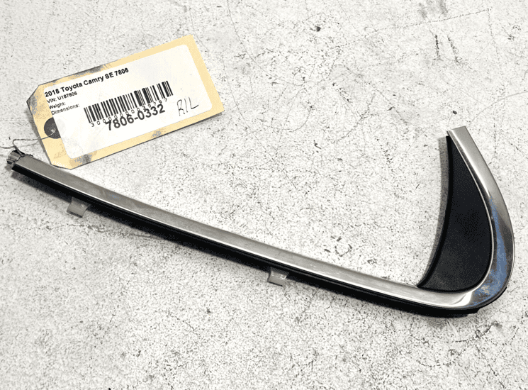 2018-2023 Toyota Camry SE Left Rear Door Upper Molding Chrome OEM