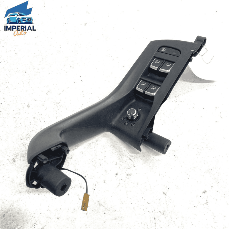 15-18 AUDI Q3 FRONT LEFT DOOR PANEL GRAB HANDLE W/WINDOW SWITCH FOLDING MIR