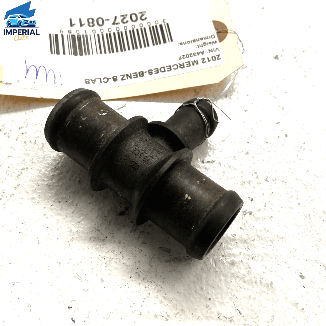 07-13 W221 Mercedes S550 HVAC Heater Water Outlet Hose Tube Pipe Branch Wye