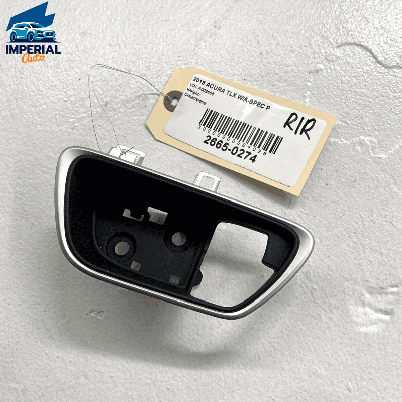 2018-2020 ACURA TLX REAR PASENGER RIGHT DOOR INNER HANDLE CASE TRIM BEZEL O