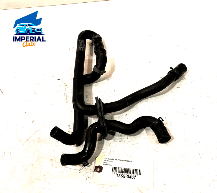 2018 Audi A6 Quattro HVAC Heater Hose Assembly Inlet & Outlet Hoses Grommet