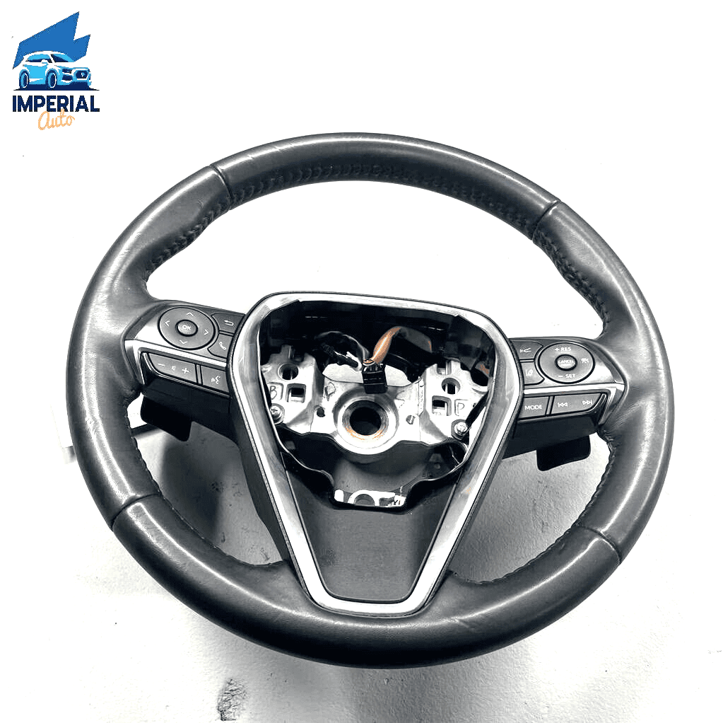 TOYOTA CAMRY XSE 2018 - 2023 STEERING WHEEL LEATHER W/ SWITCH BUTTON OEM BL